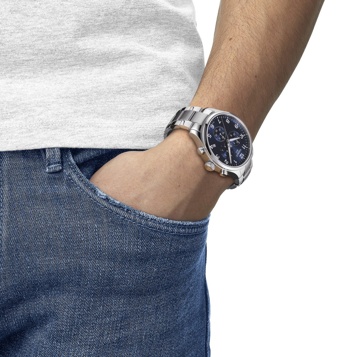 Montre Tissot Chrono XL Classic homme chronographe acier