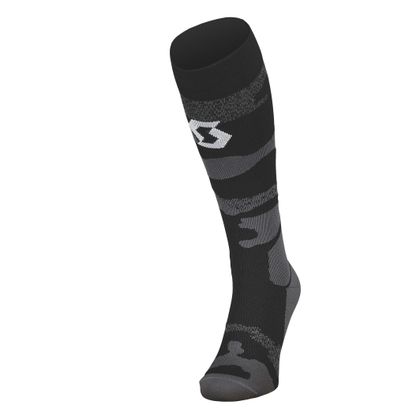 Chaussettes MX Scott Mid Long - Gris / Noir