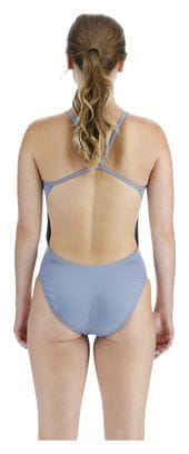 Maillot de Bain 1 Pièce Femme Tyr Solid Cutoutfit Stone Bleu