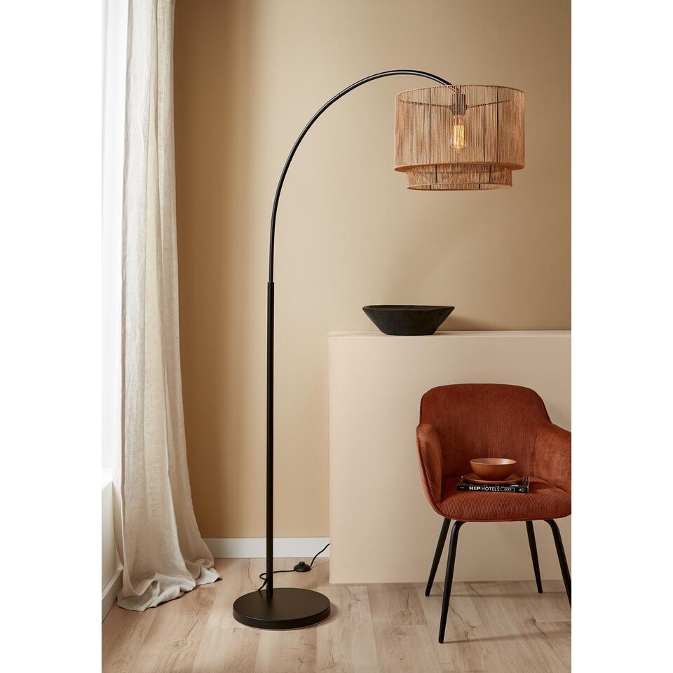 Vloerlamp Cilen Zwart Bruin