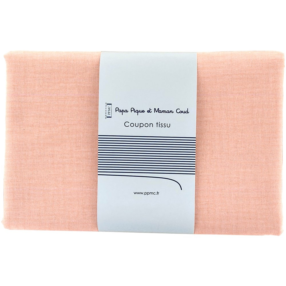Coupon Tissu 1 M Gaze Rose