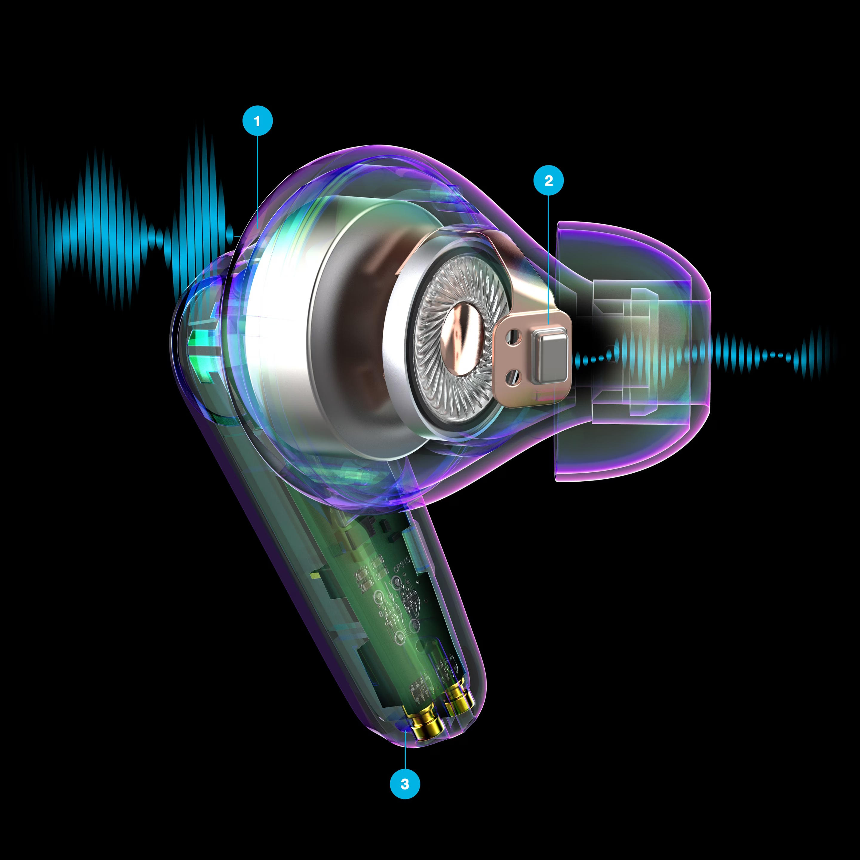 GO Pods ANC Bluetooth 5.4 In-Ear Kopfhörer Headset IP55   Ladecase (IEUEBGOPODSRSGE124) - Sage