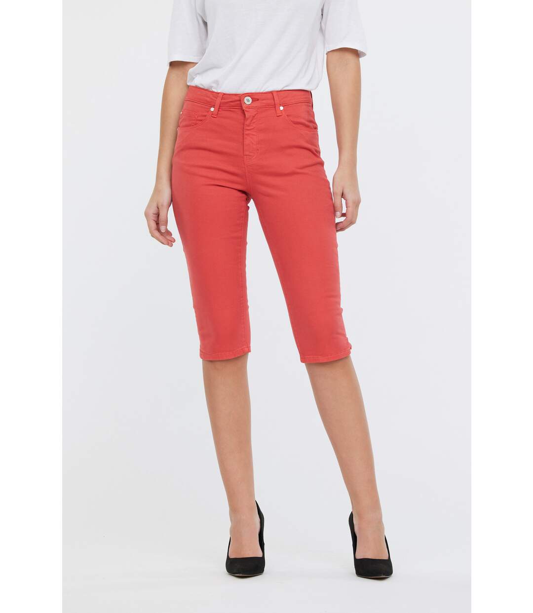 Pantalons coton corsaire JAZIA
