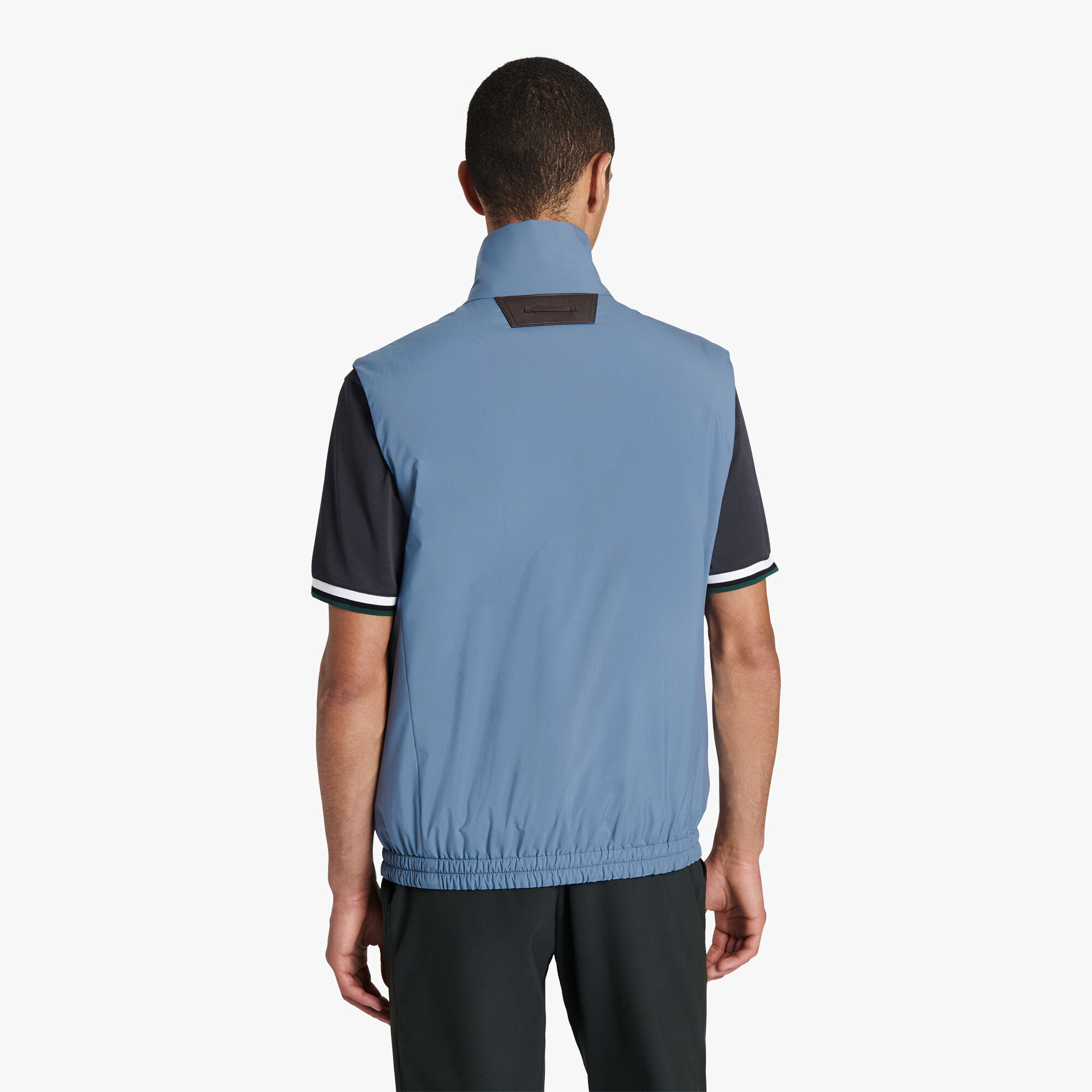 Gilet Sans Manches De Golf En Nylon Leger