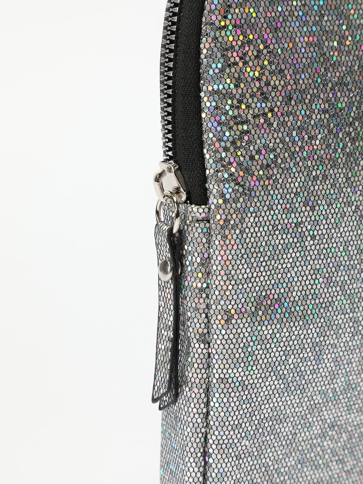 Capa de celular com glitter - Prata