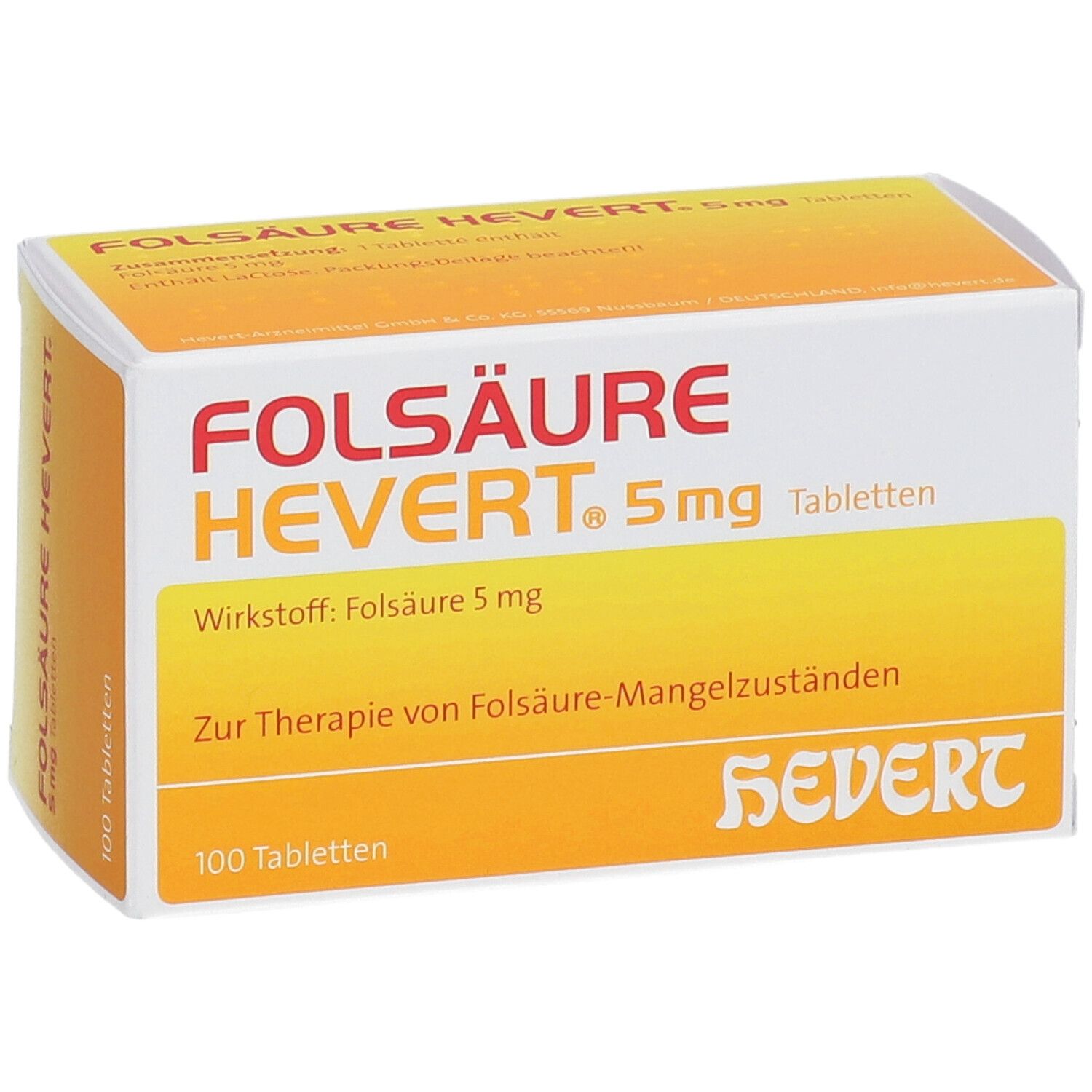 FOLSÄURE HEVERT® 5 mg