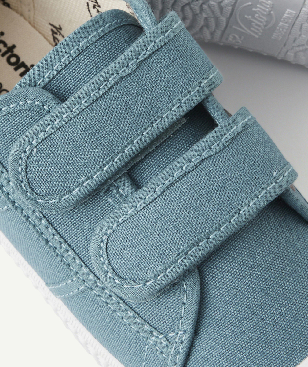 VICTORIABASKETS EN TOILE BLEU AVEC DOUBLE SCRATCH