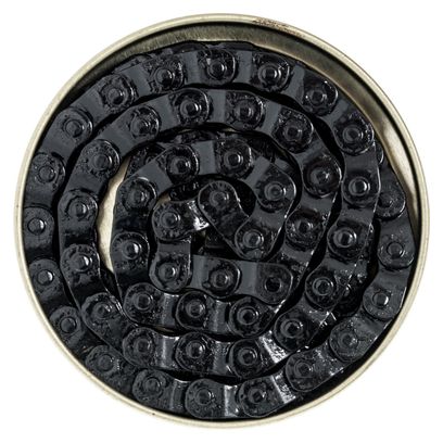 Gusset Chaine demi maillon montage 1/8 Noir Single Speed