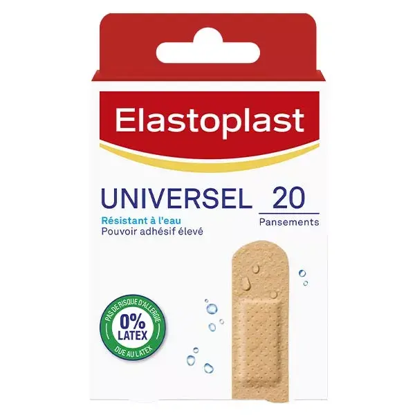 Curativo impermeável universal Elastoplast Classic, 20 unidades