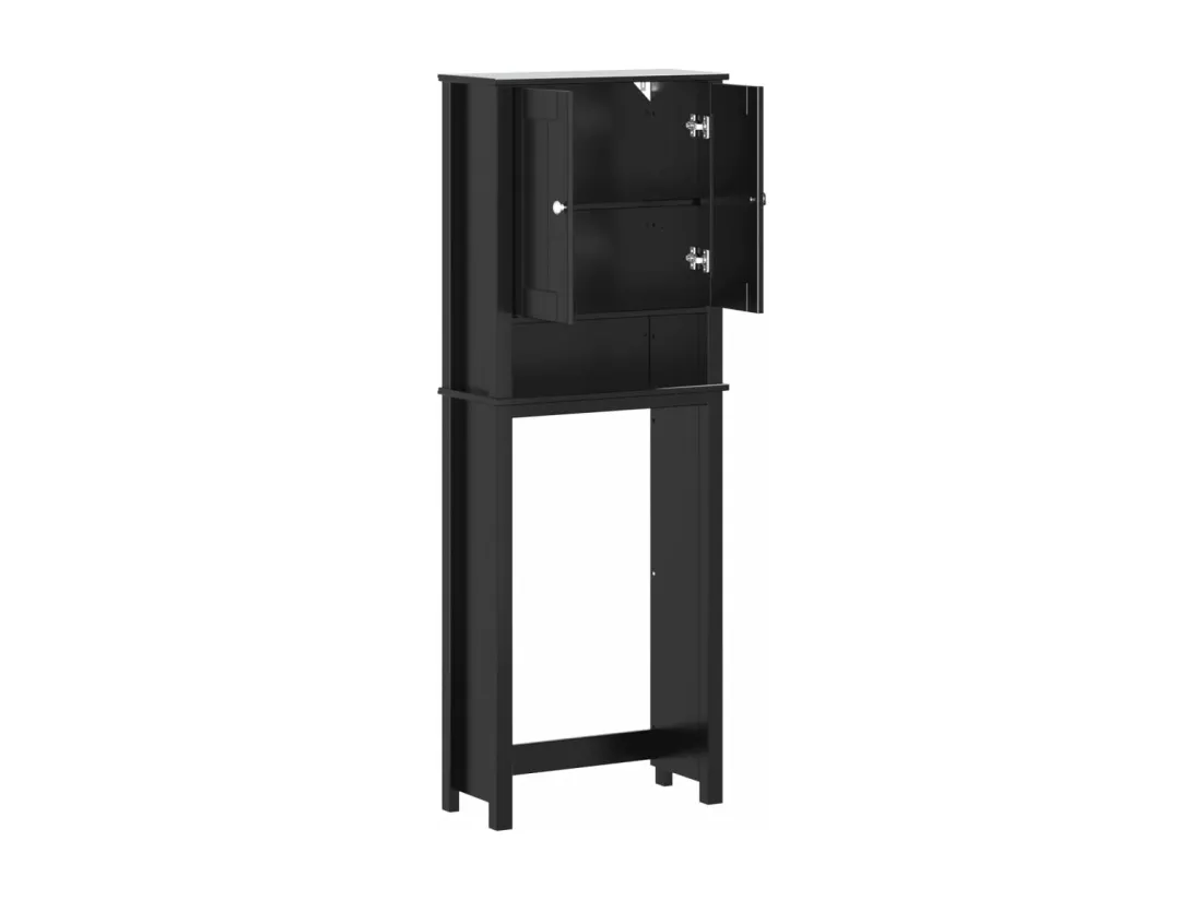Rangement au-dessus de la cuvette BERG noir bois massif