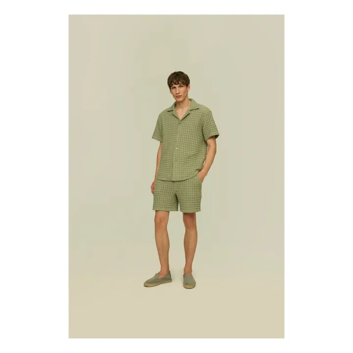 OAS Chemisette Cuba Waffle | Vert olive