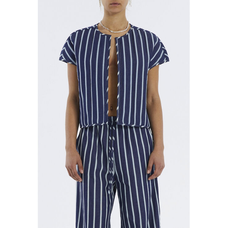 Lollys Laundry Hallie Vest Stripe