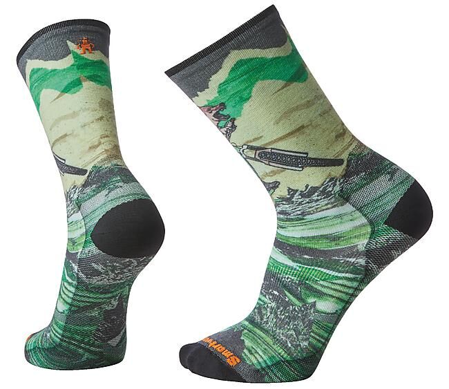 SMARTWOOL - CHAUSSETTE DE VELO BIKE ZRO CUSHION WOLF PRINT
