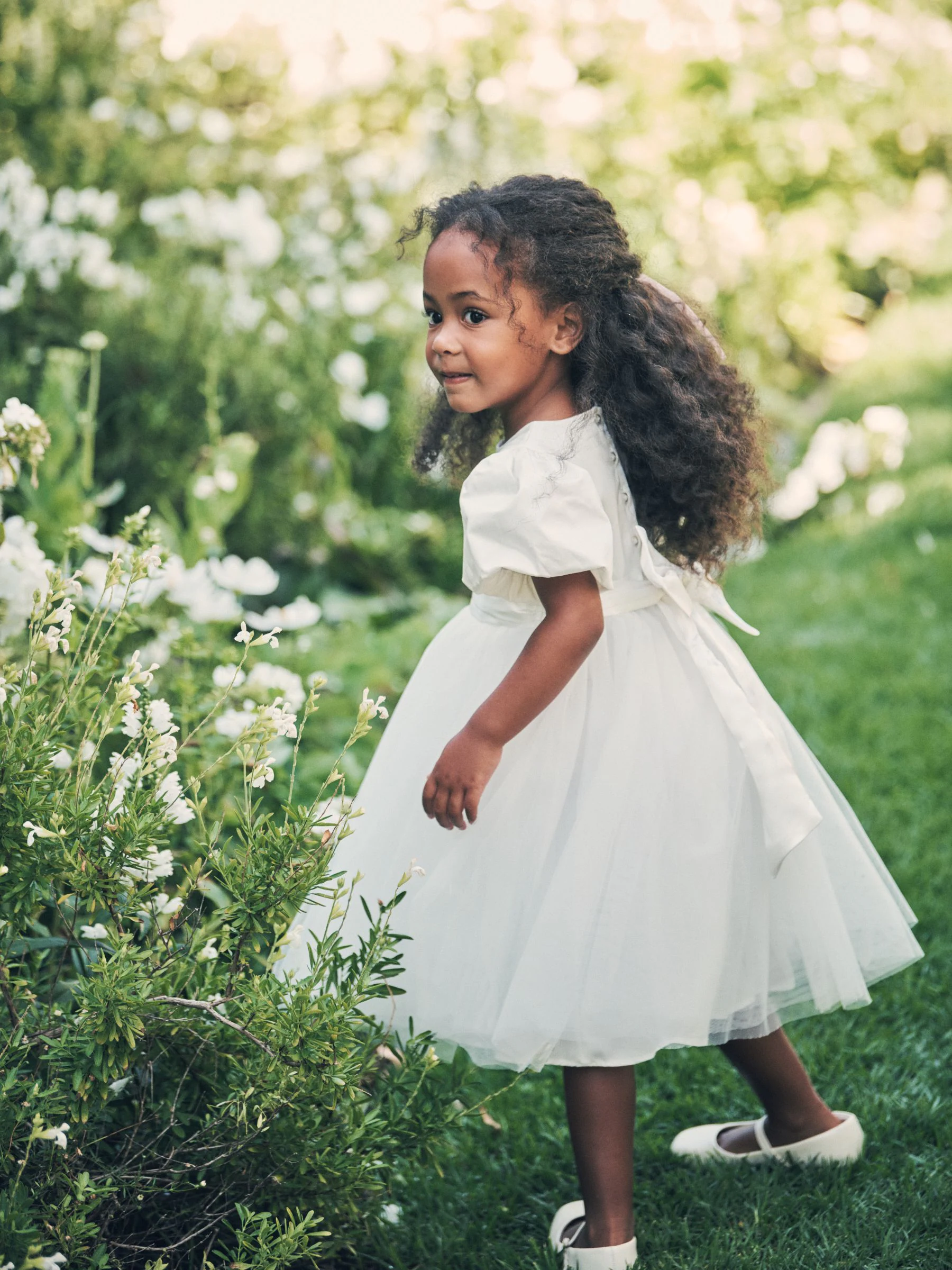 Angel & Rocket - Taffeta babyjurkje met strik
