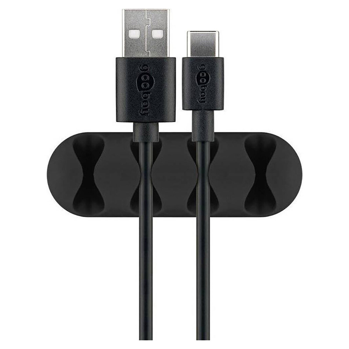 Goobay 4 Slot Cable Management - Noir