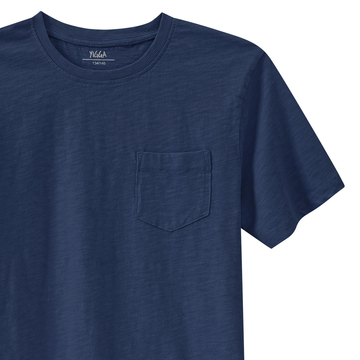 Yigga Jungen T-Shirt mit Brusttasche dunkelblau