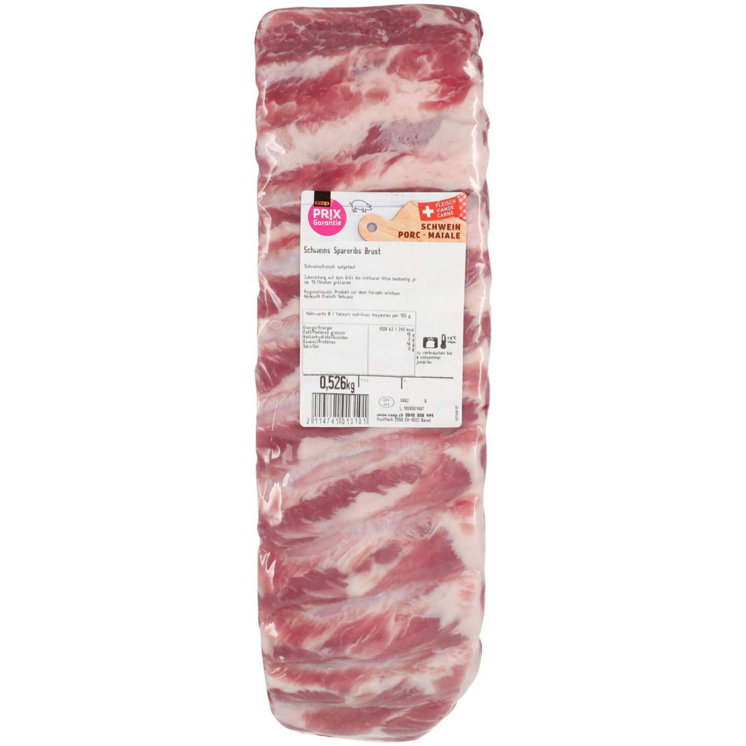 Prix Garantie Schälrippchen Brust ca. 520g