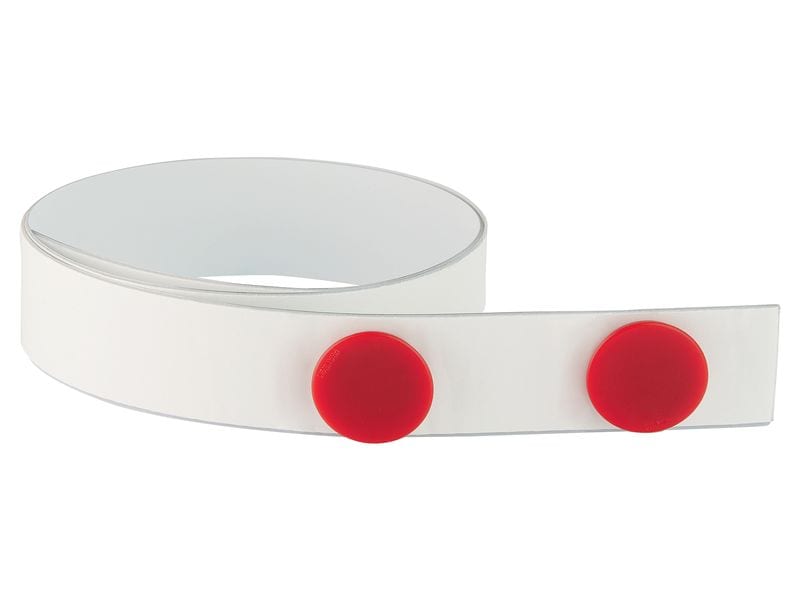 Franken Magnetband Leiste 35 mm x 1 m, Weiss Zuschneidbare Magnetleiste