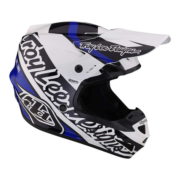 Troy Lee Designs - Casque GP Slice Bleu / Blanc