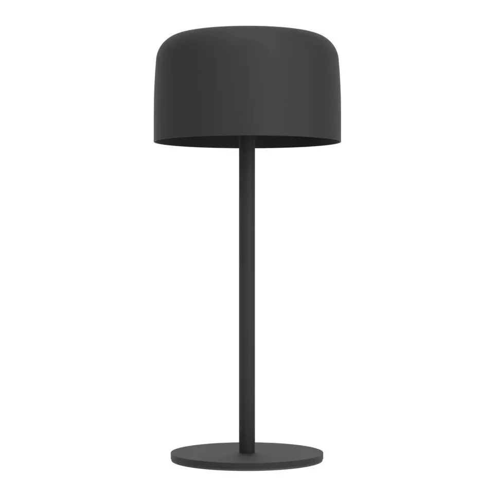 EGLO Roccanova Tafellamp - Solar - 30 cm - Zwart - Oplaadbaar