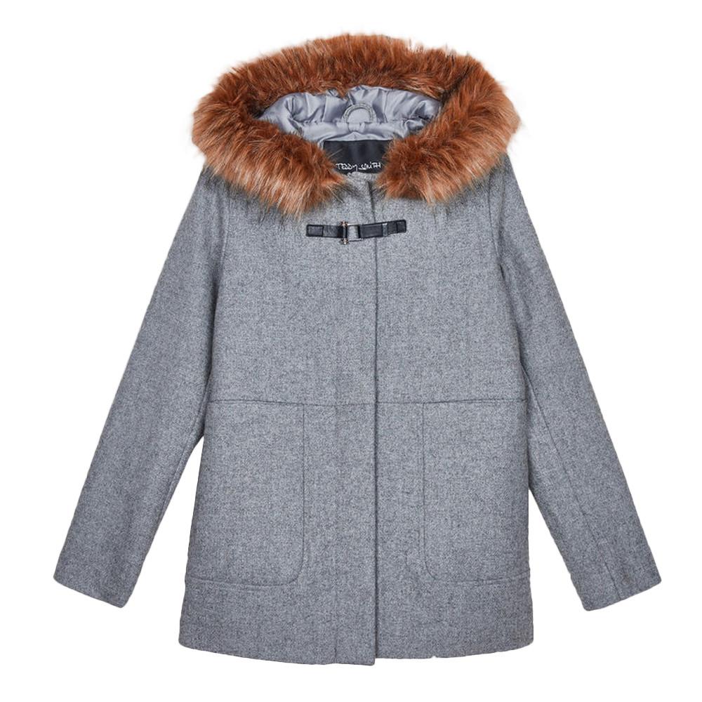 Teddy Smith Manteau Gris Fille Teddy Smith Riloy