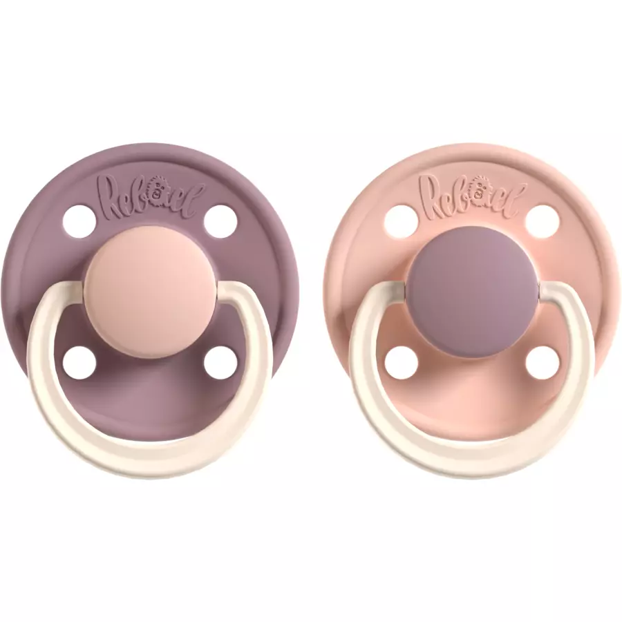 Rebael Schnuller 2er-Pack 0-6 M Misty Soft Mouse Tornado Plum Mouse