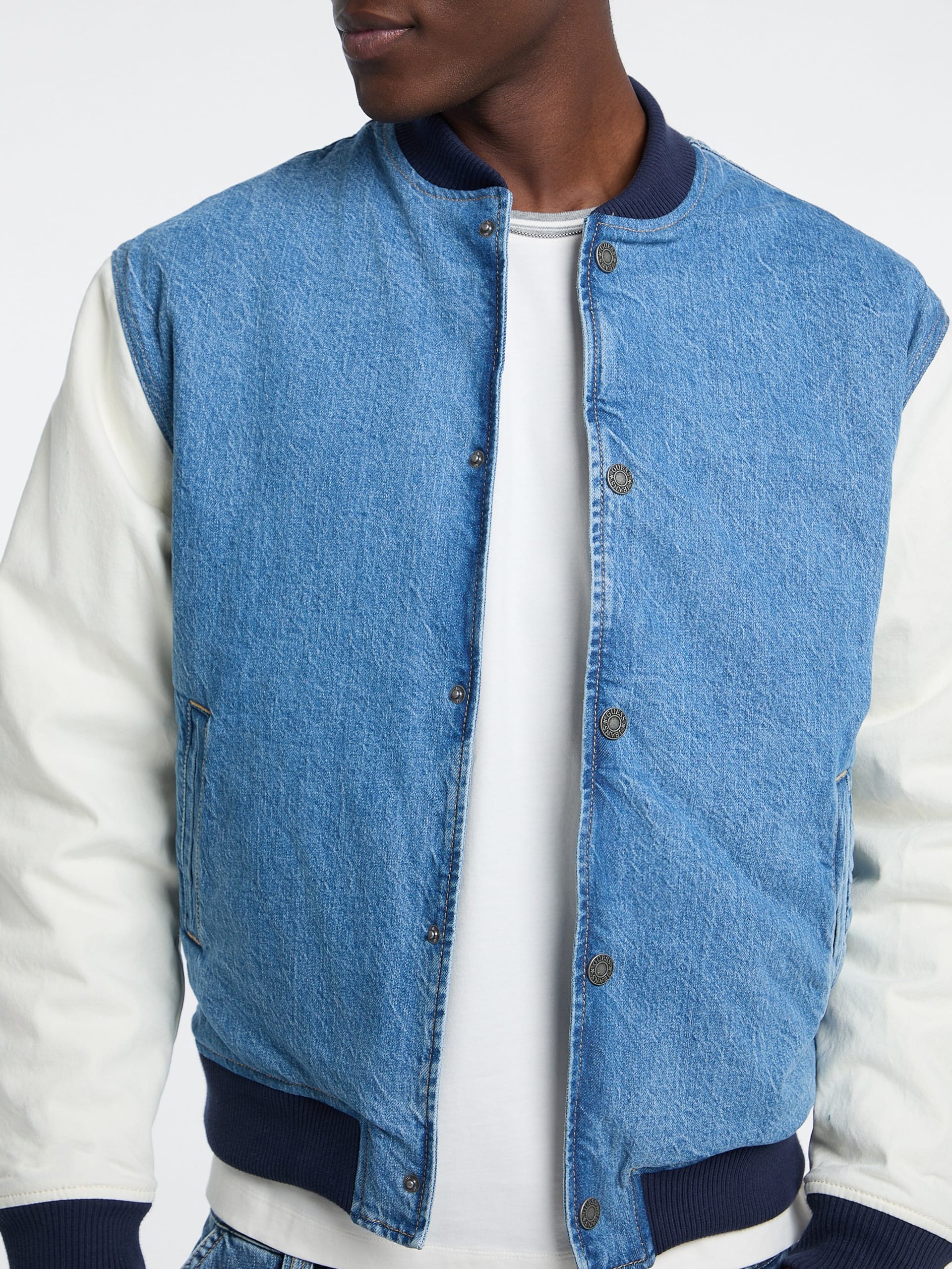 Jaqueta estilo colegial jeans