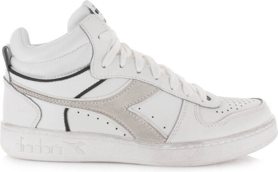 Diadora Magic Basket Cut Icona Hoge sneakers Leren Sneaker Wit