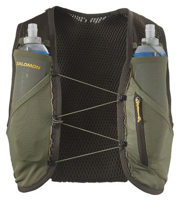 Sac d'hydratation Salomon Active Skin 4 GRVL Kaki Unisexe