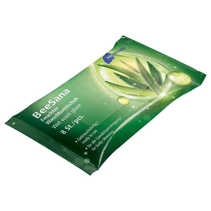 Beesana feuchter Waschhandschuh, 8 St