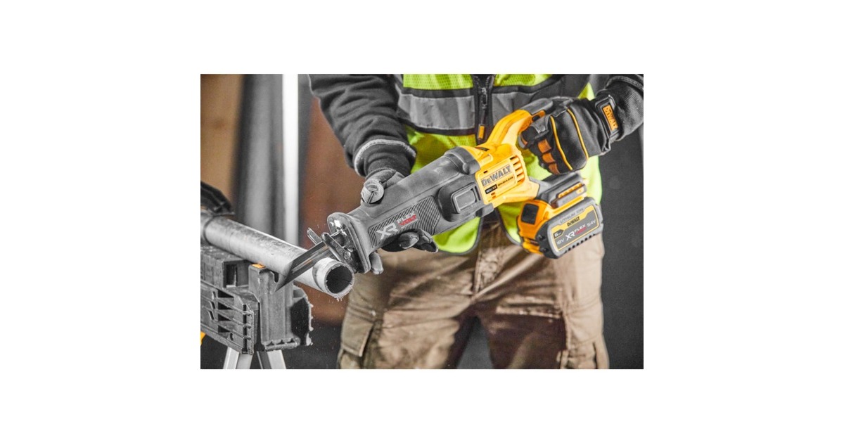 DEWALTAccu Reciprozaag DCS386NT-XJ (18V)  (Geel/zwart, zonder batterij en lader, in TSTAK Box VI)