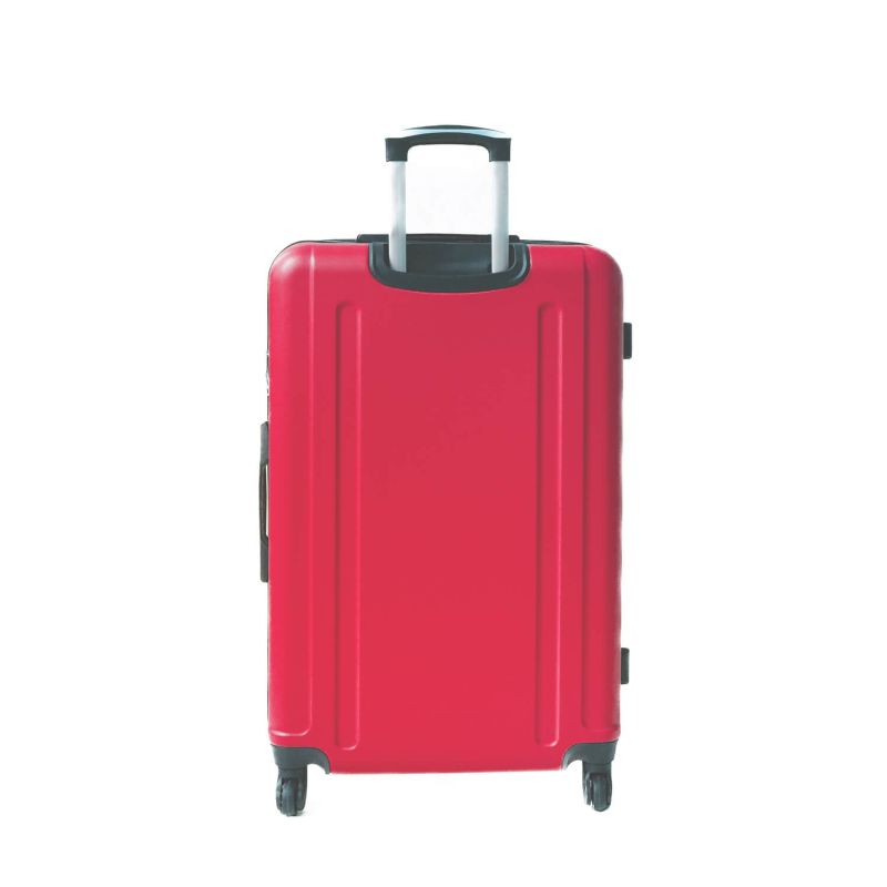 Lot de 3 valises rigides FG671 Extensibles 55, 65 et 75 cm Rose