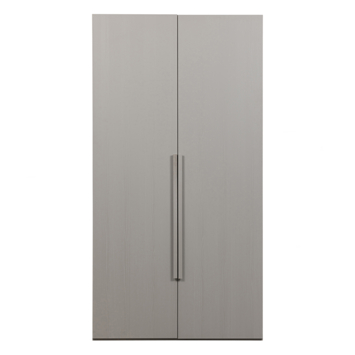 WOOOD kledingkast 2-deurs Rens lichtgrijs hout 210 x 110 x 58 cm