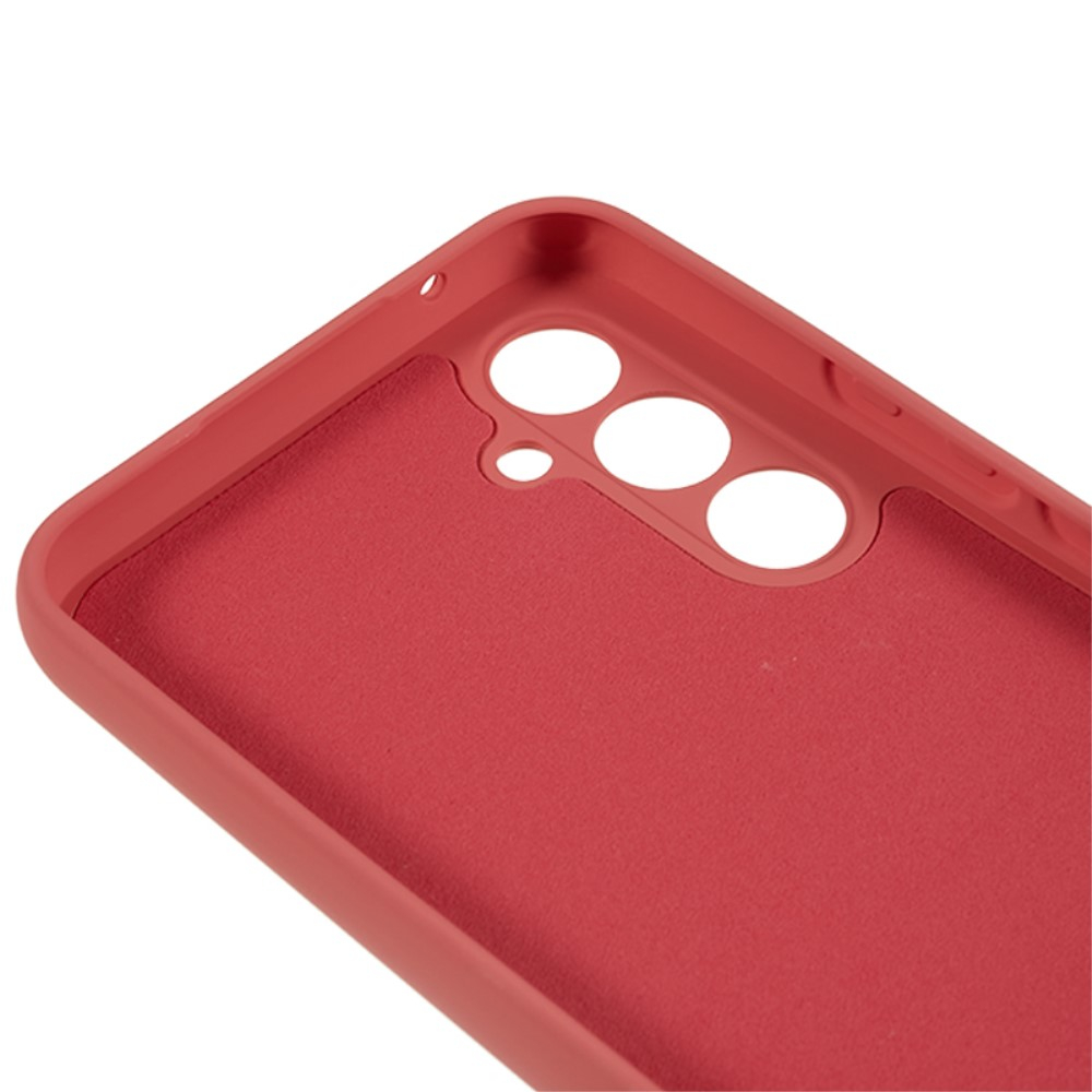 Samsung Galaxy A54 5G Gummi Case Hülle mit Kameraschutz - Rot (Matt)