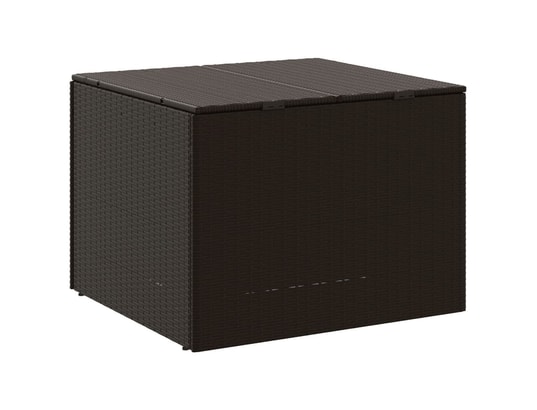 VIDAXL - Coffre Boîte de rangement de jardin marron 291l résine tressée