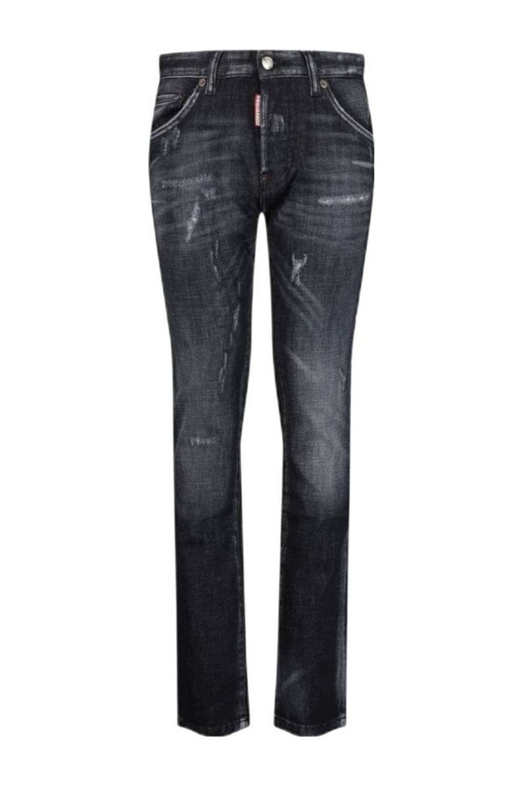 Dsquared2 straight leg jeans medium blue denim
