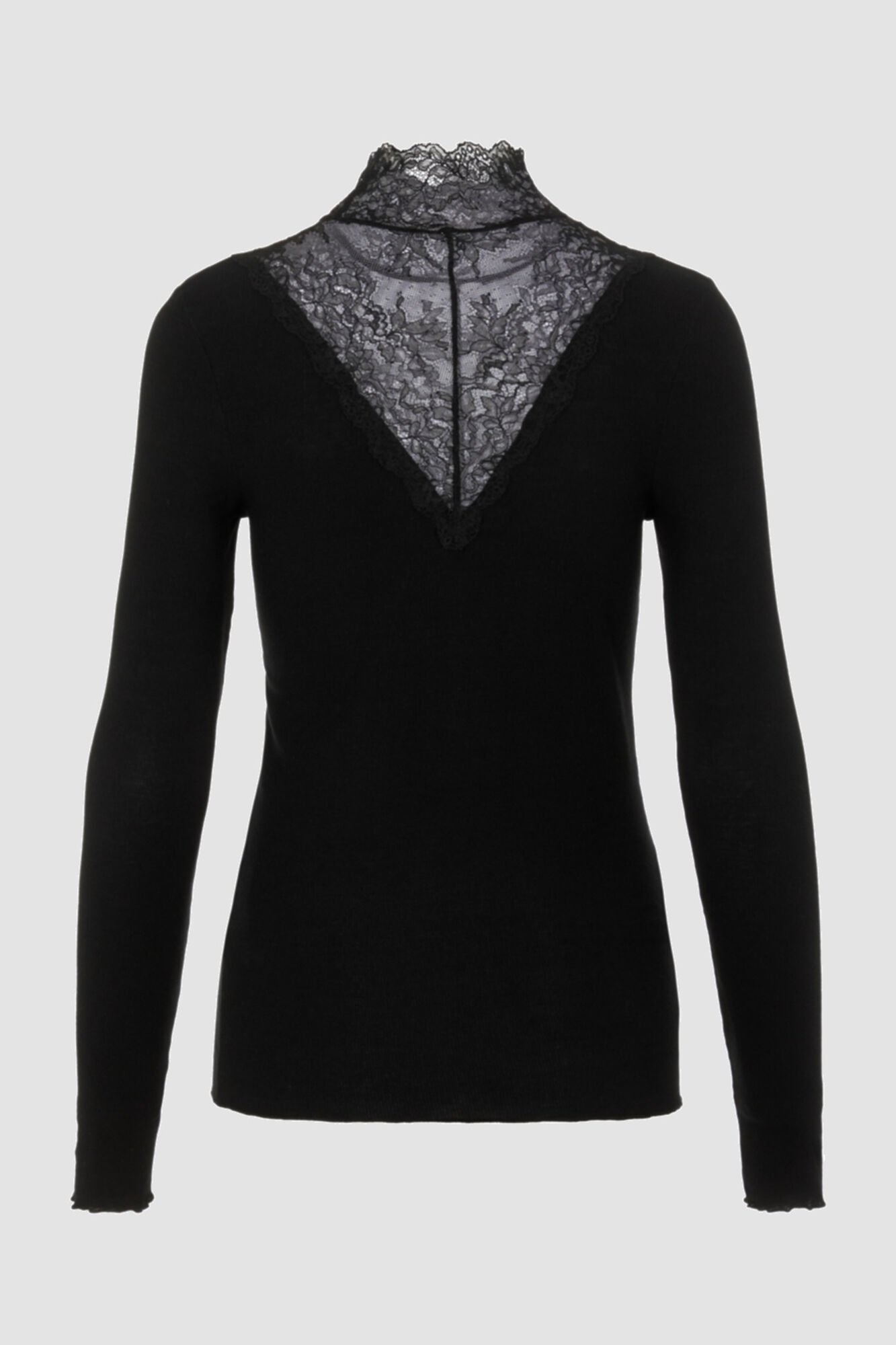 Blusa de viscose de manga comprida