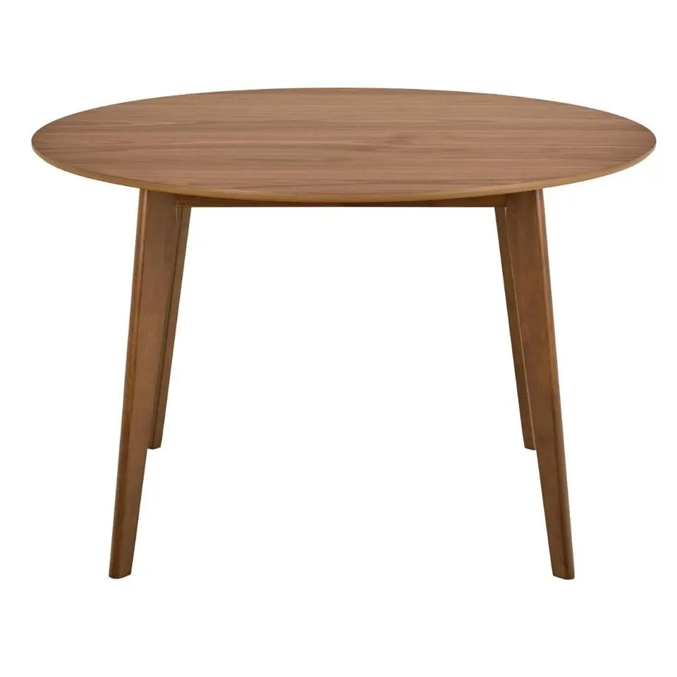 Eettafel Walnoot Rond - 105x105x76cm - Levi