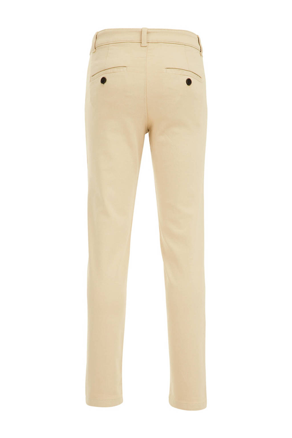 slim fit broek beige