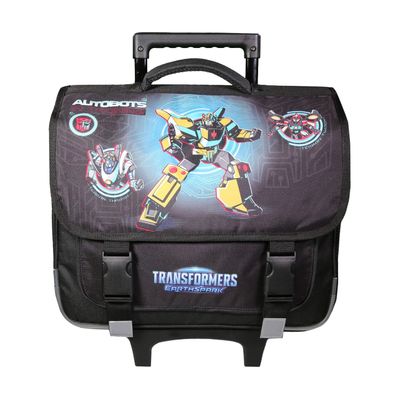 Cartable à roulettes Transformers - 2 compartiments - noir - Bagtrotter