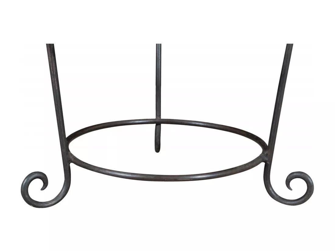 BISCOTTINI Support de Plantes - Fonte avec Finition Antique - Porte-Fleurs - Intérieur et Extérieur - Jardinière - Jardin - Salon - Salle à Manger - Présentoir - Décoratif - 30x45x45 cm