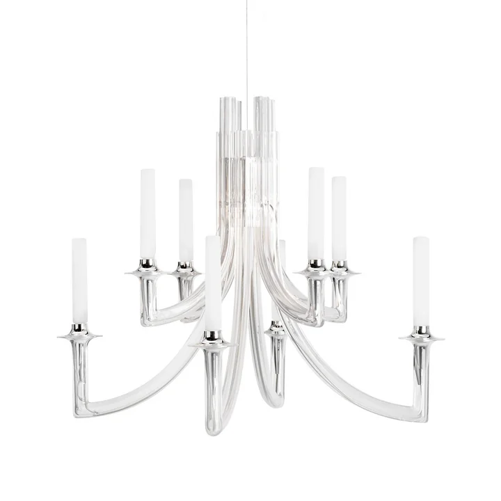 Kartell - Khan Kronleuchter, Polycarbonat, transparent glänzend