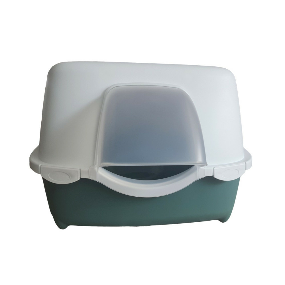 Maison de toilette pour extérieur 56 x 55 x h 39 cm vert pour chat