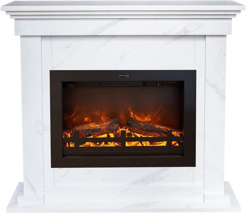 Xaralyn - Flex EFL-ML - Elektrische Haard - Marmerlook - 1500 Watt Verwarming - Met Afstandsbediening