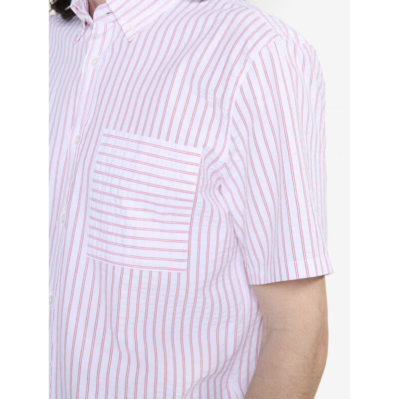 Chemise en seersucker avec manches courtes - Chemise homme