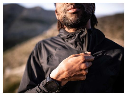 Veste imperméable Compressport Hurricane Waterproof 10/10 Noir