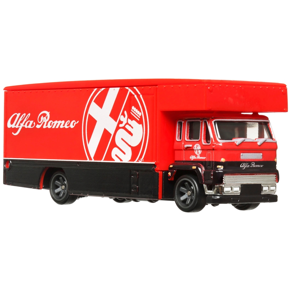 Hot Wheels Premium Team Transport Alfa Romeo 155 V6 und Fleet Flyer Fahrzeug