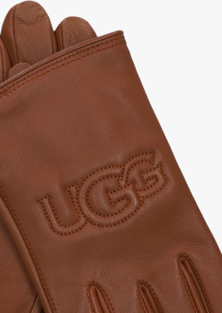 cognac ugg handschoenen shorty logo glove