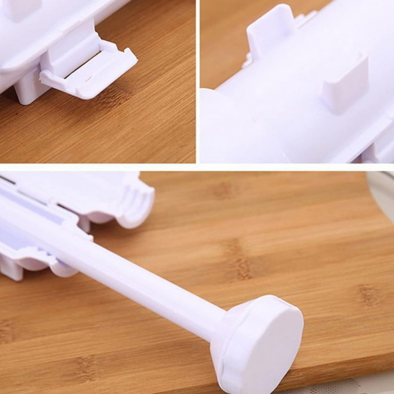 (29cm) Sushi Maker DIY Reis Form Maki Herstellungs Werkzeug Rollhilfe Sushi Bazooka - Weiss