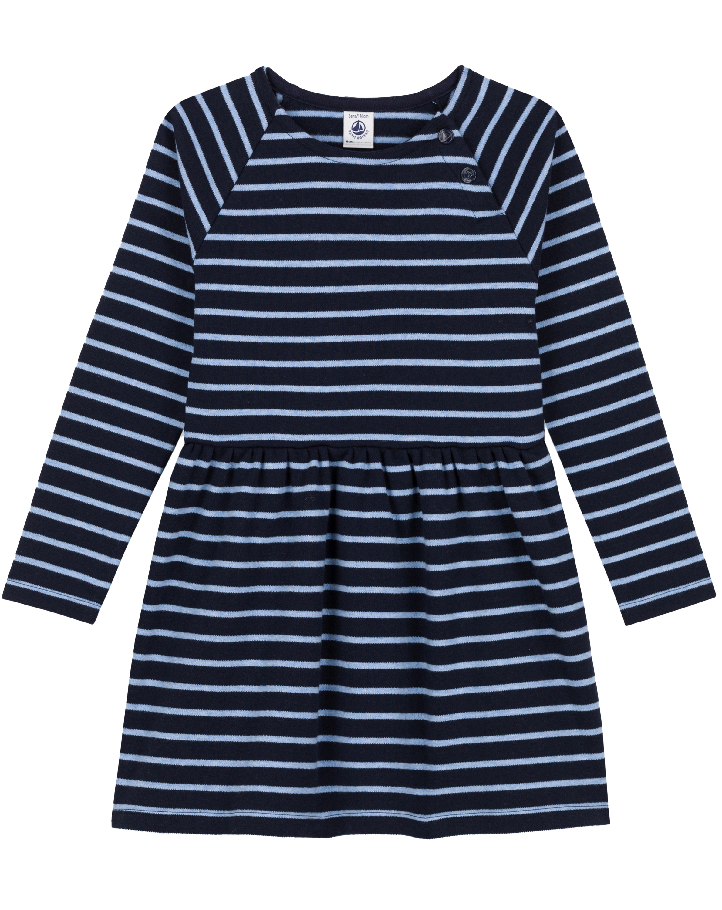 Langarmkleid STRIPES in smoking/sky